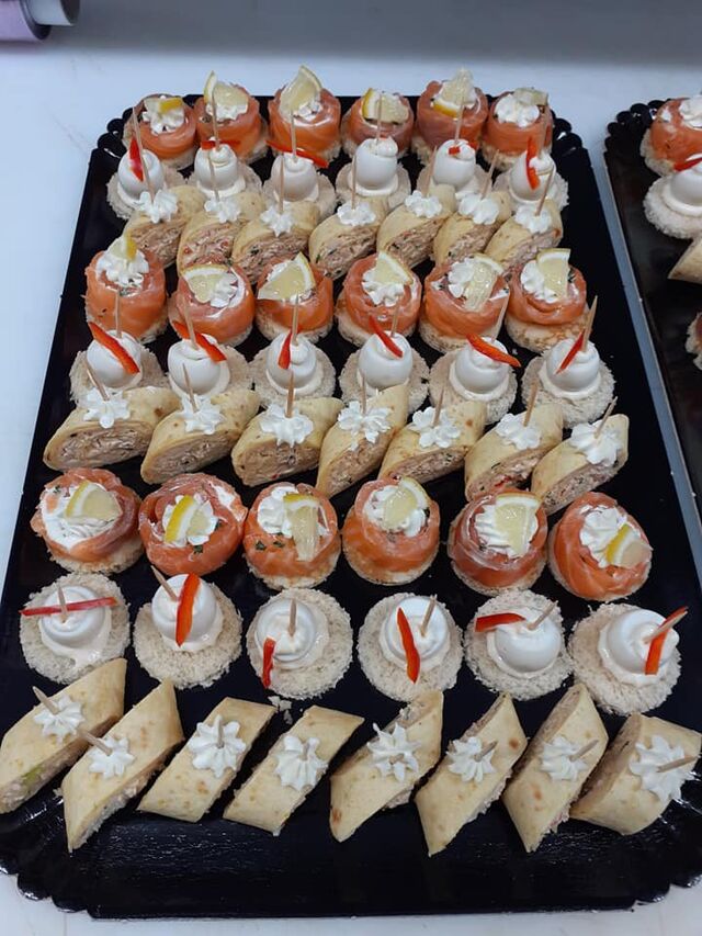 Différents toasts froids