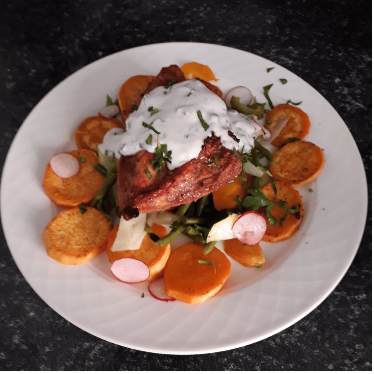 14,50 eur poulet tandoori façon Rosemonde