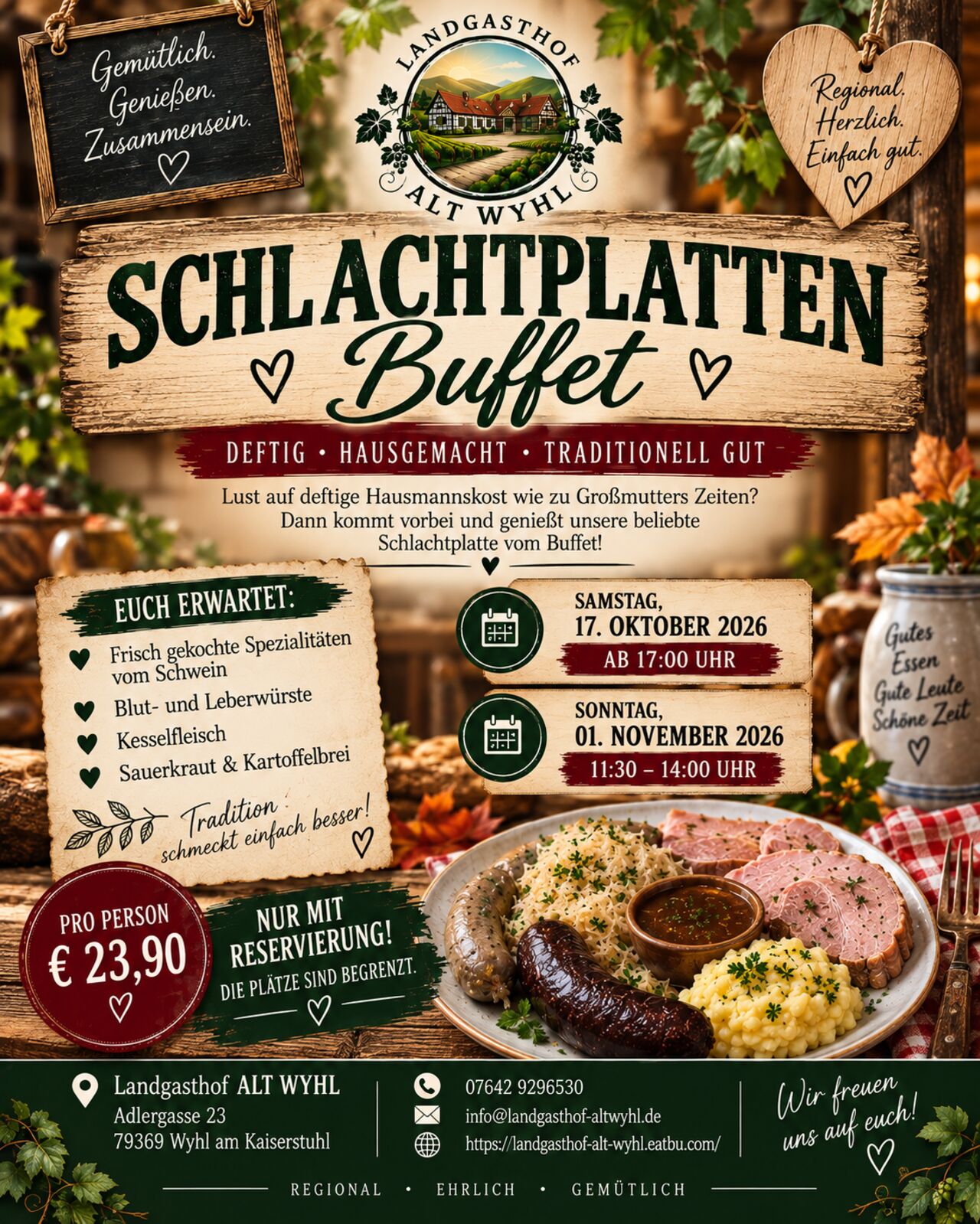 🍂 Schlachtplatten-Buffet 🍂