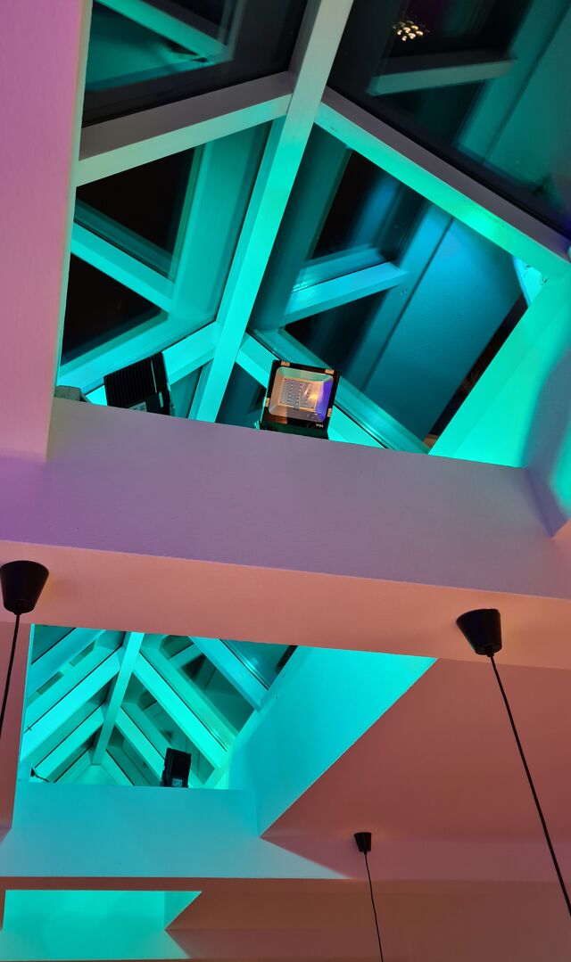 Schankraum Oberlicht Dach mit LED Beleuchtung