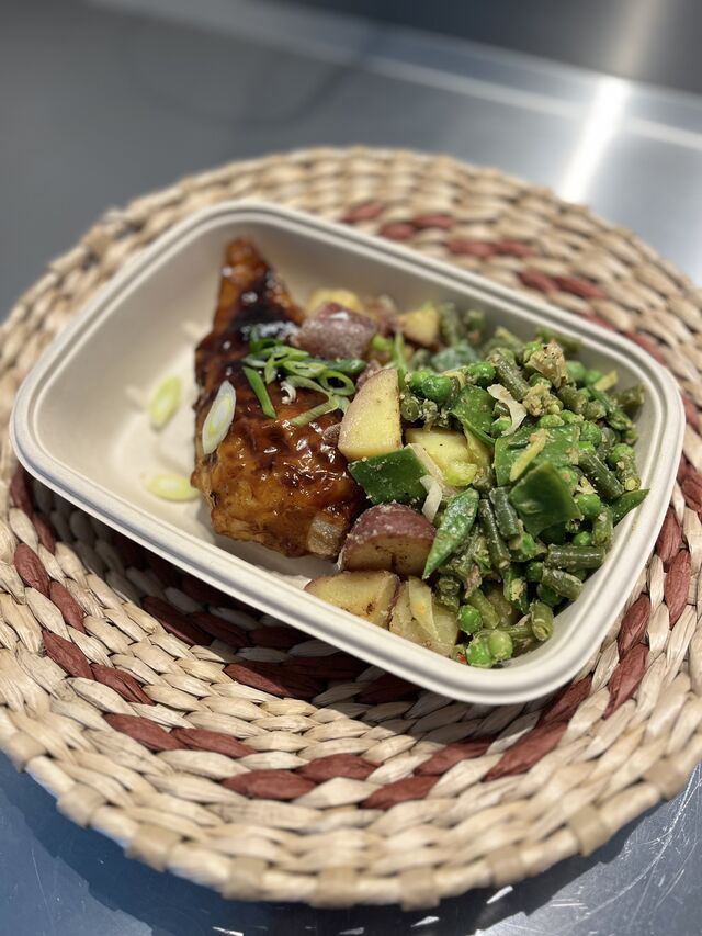 Ballottine de légumes, pommes de terre,légumes verts 
