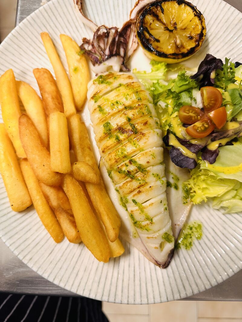 Calamares a la parrilla 