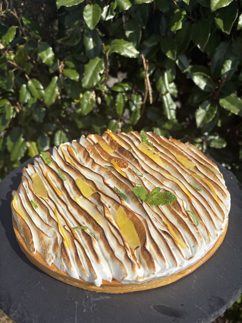 Tarte citron meringuée à la menthe 🍋