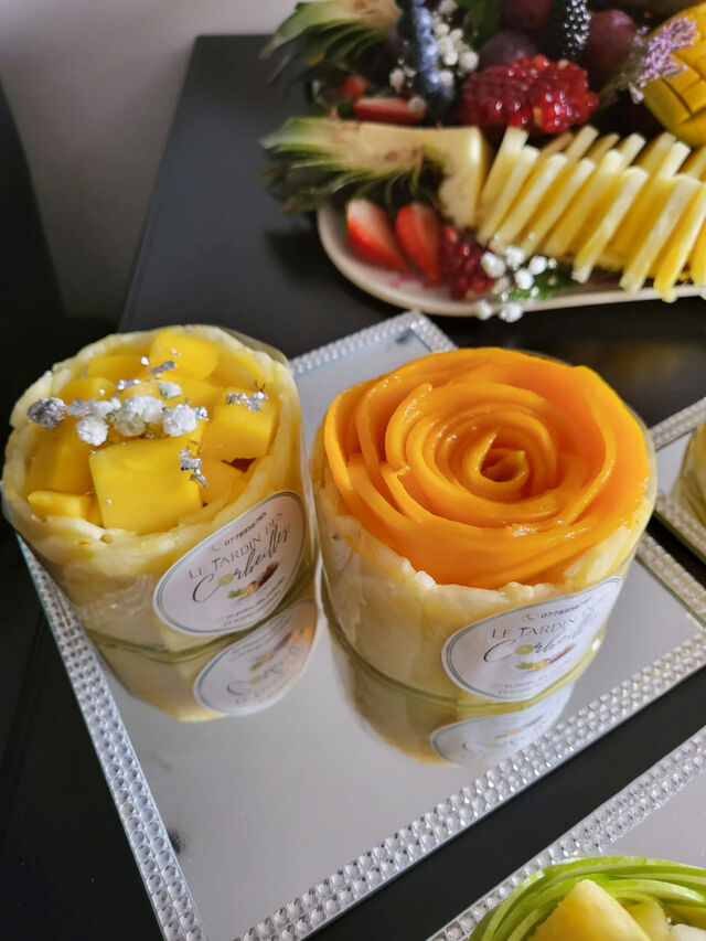 Tartelettes 100% Fruits DISPONIBLE POUR 1 personne : 12,5€ Création Le jardin des corbeilles 