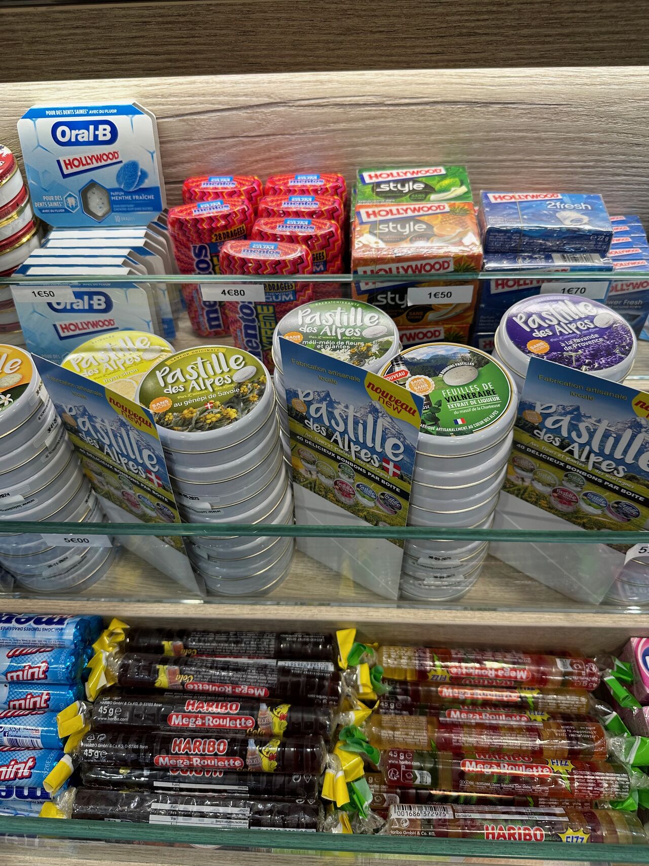 Pastille, Chewing-gum, etc..