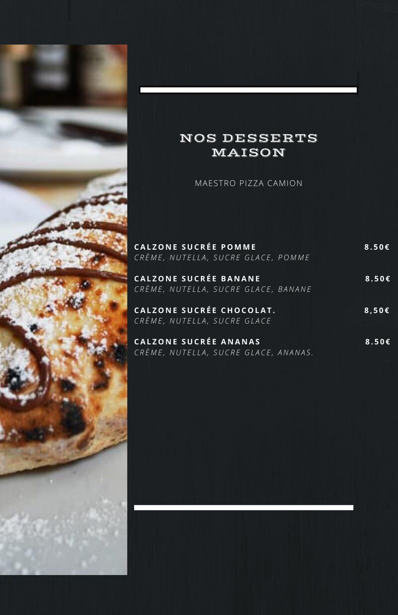 Desserts fait maison Maestro