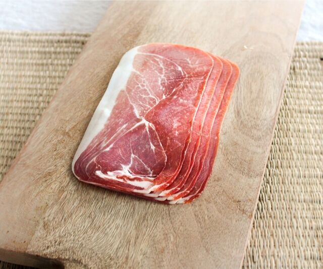 Jambon de Bayonne 4 tranches sous vide 12 mois - 51,80€/kg