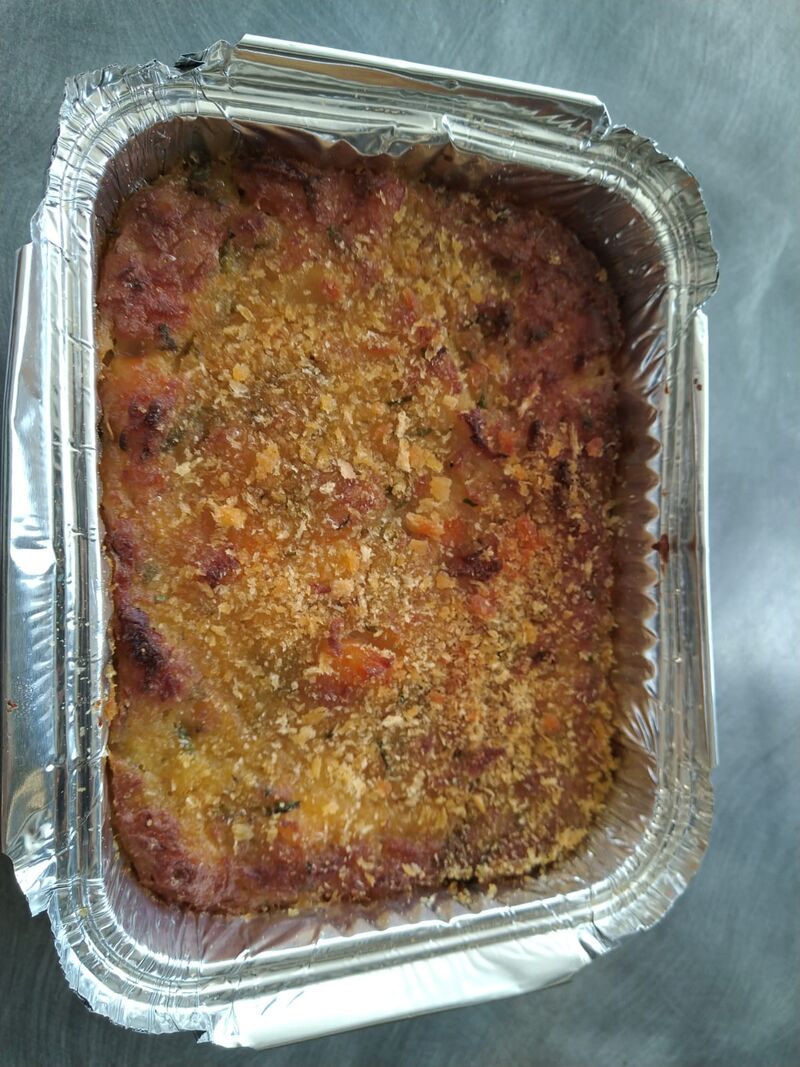 Brandade de merlu fumé et crevettes