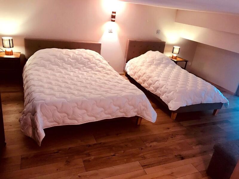 Mezzanine un lit double un lit simple