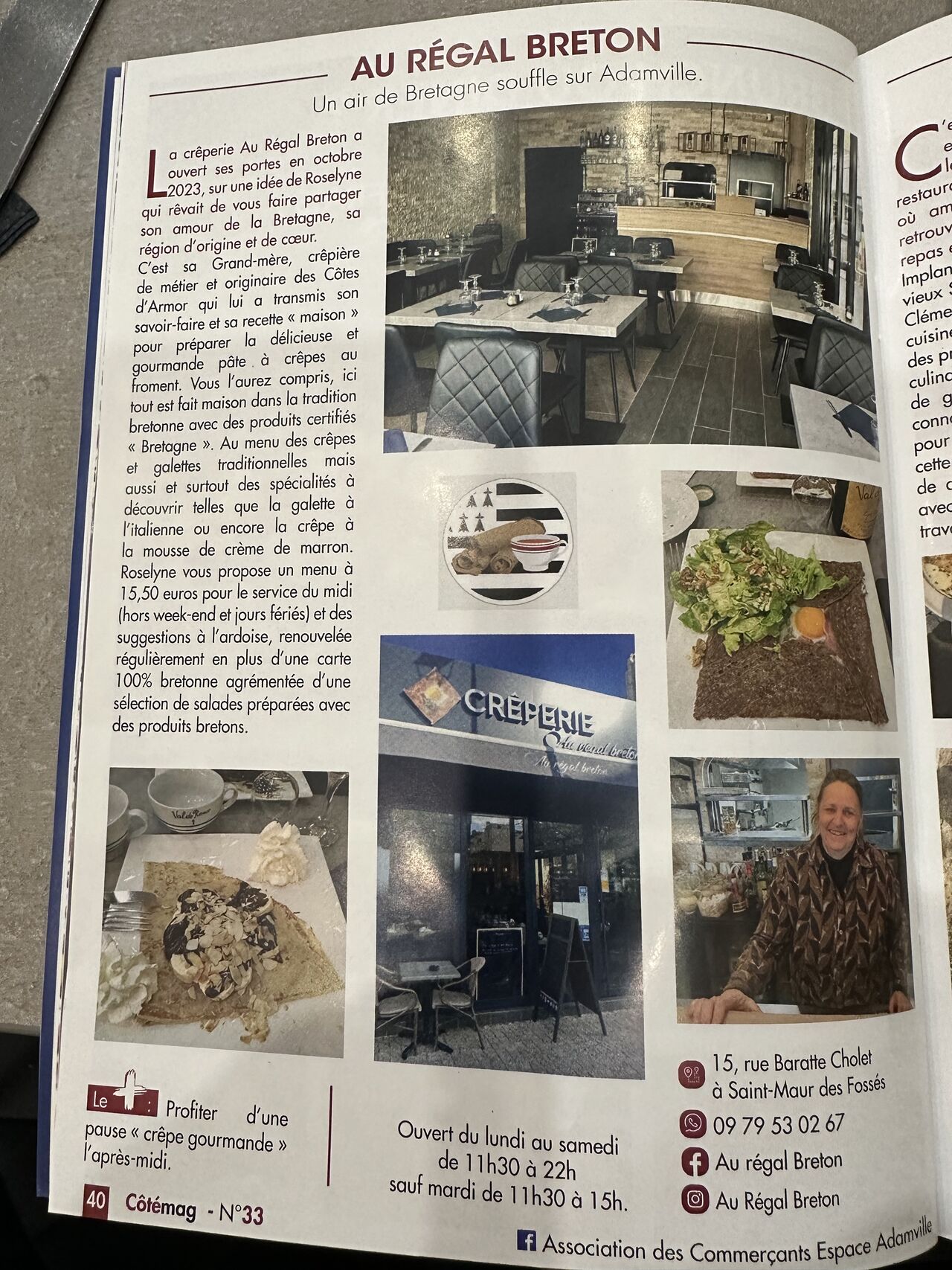 La création du restaurant