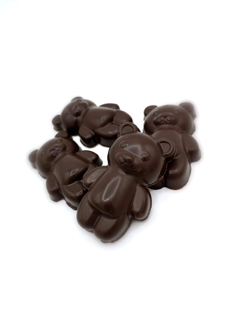 Ourson chocolat noir et guimauve vanille