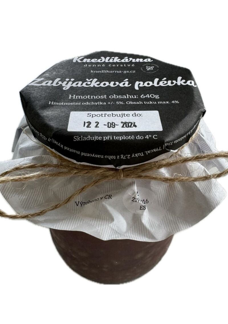 Zabijačková polévka / 640g / 95,-Kč