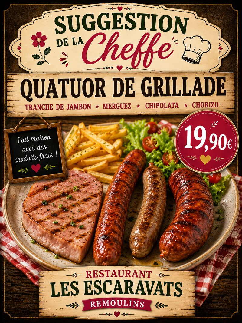 QUATUOR DE GRILLADE