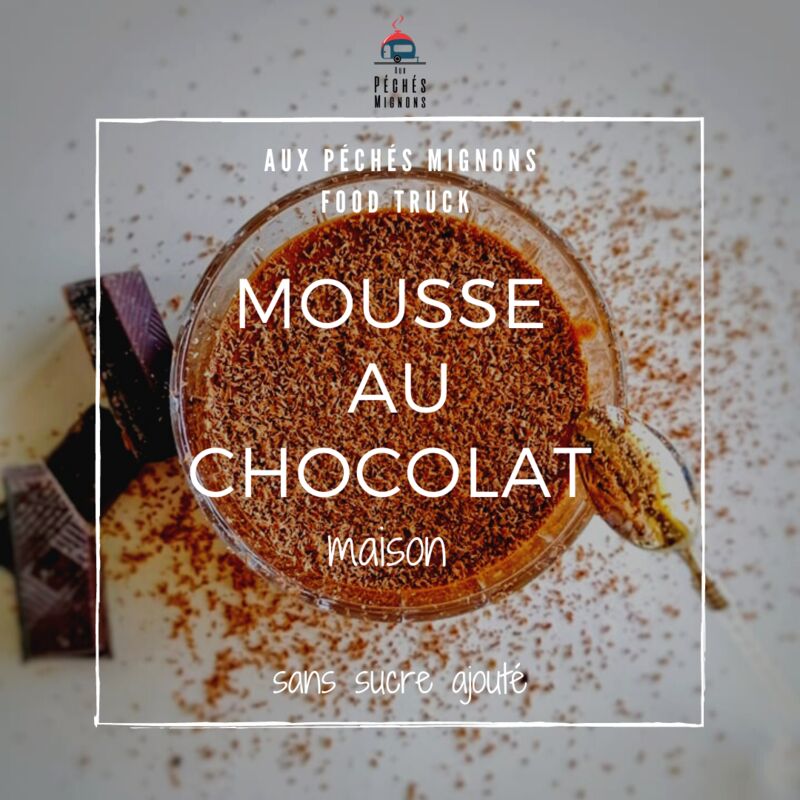 Mousse au chocolat maison sans sucre ajouté
