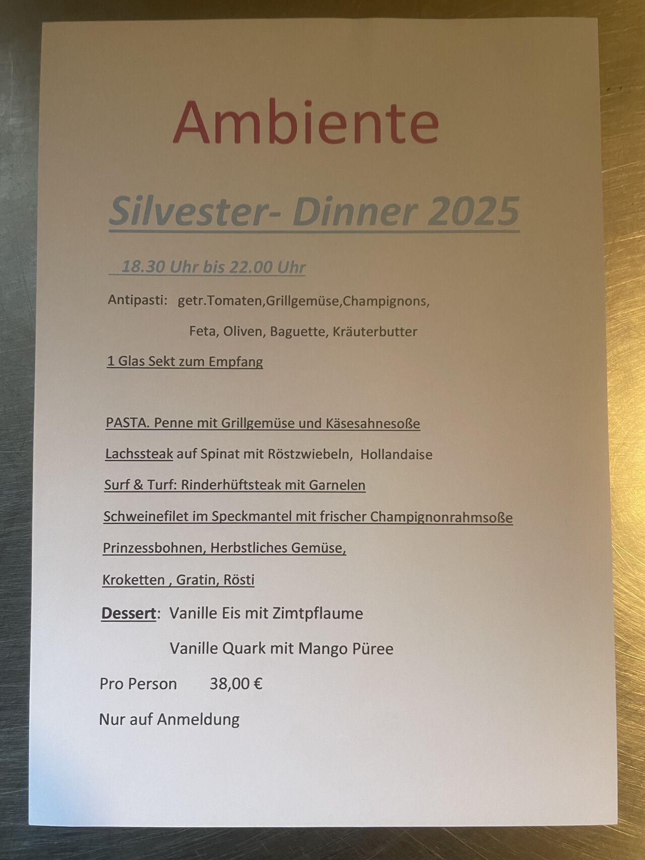 Gänse. Weihnachten. Silvester.