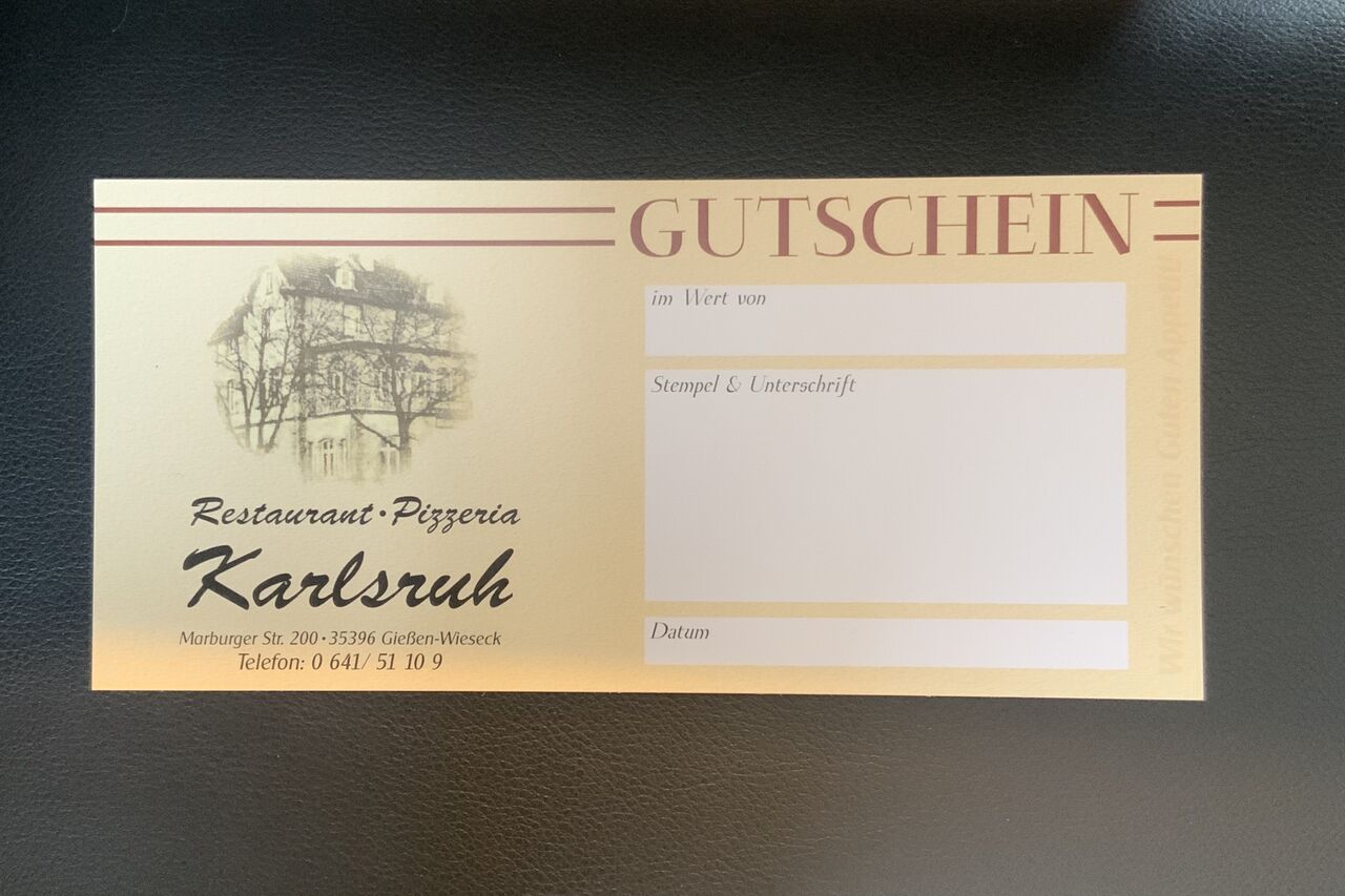 Schenken Sie ein leckeres Essen..