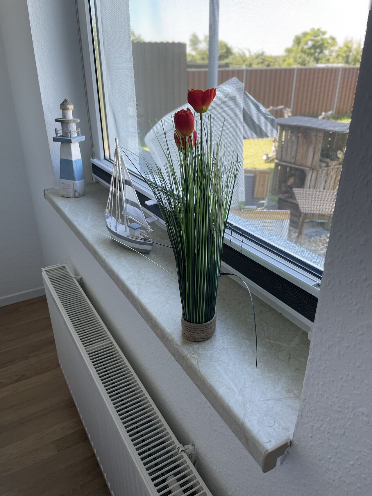 Blick aus dem Schlafzimmer 