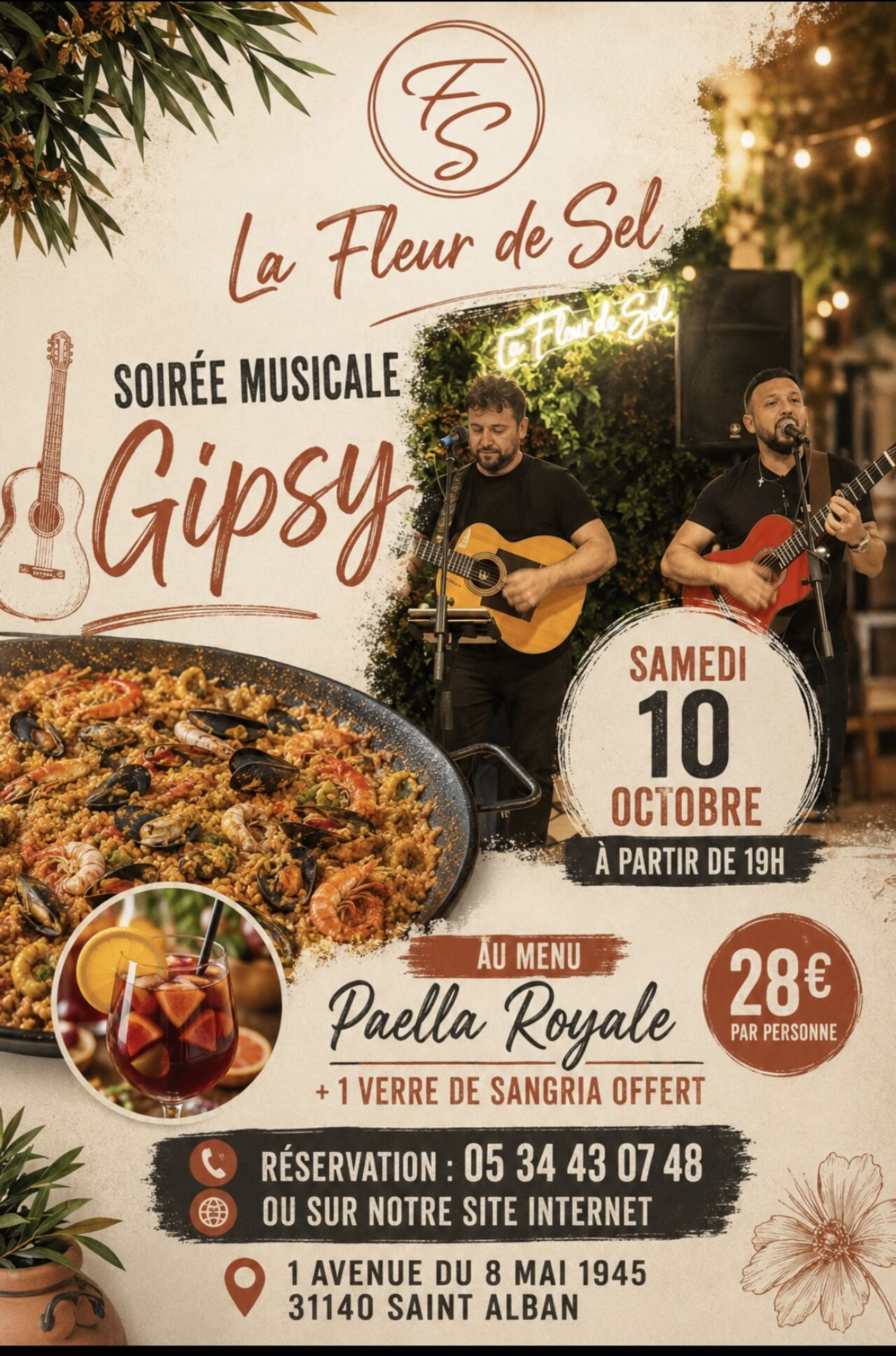 Soirée musicale Gipsy