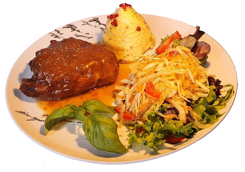 Hähnchen mit Püree