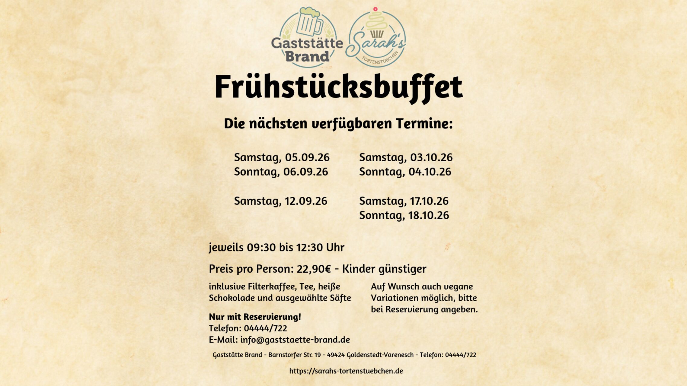 Frühstücksbuffet