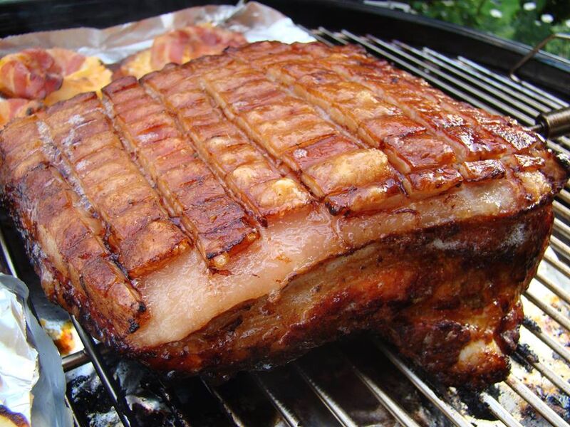 Krustenbraten vom Schweinebauch mit einer Kruste, wie sie sein muss !