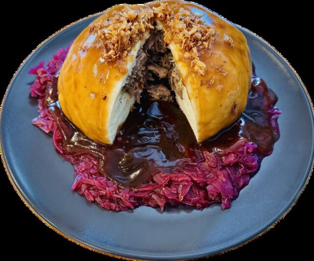 Blboun s trhaným vepřovým masem / 300g / 89,-Kč