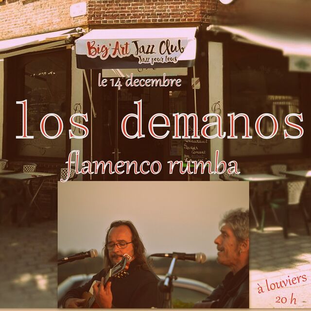 En concert le 14 décembre 2019 à partir de 20h Paf de 3€50/pers
Repas concert à 16€50, 21€ ou 24€. (Boisson en suppl ).