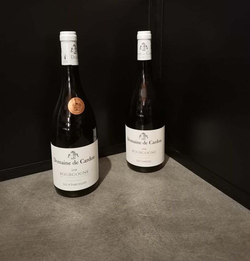 Domaine de Cardon blanc=13.50€ / rouge=14.50€