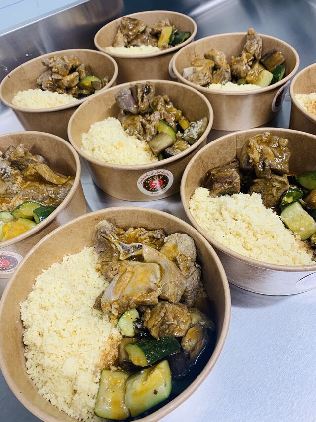 Sauté d'agneau et semoule 