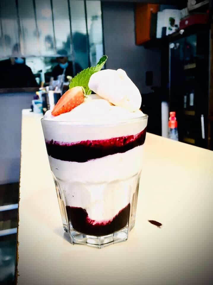 Trifle fruits rouges.