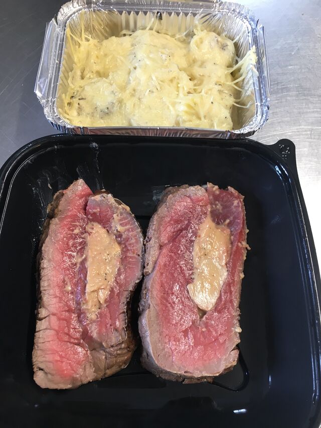 Filet de bœuf et insert foie gras & son gratin de pdT truffé (vente à emporter de Noël)