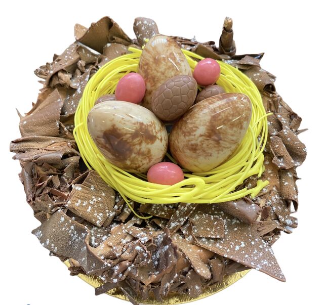 nid de paques chocolat et vanille