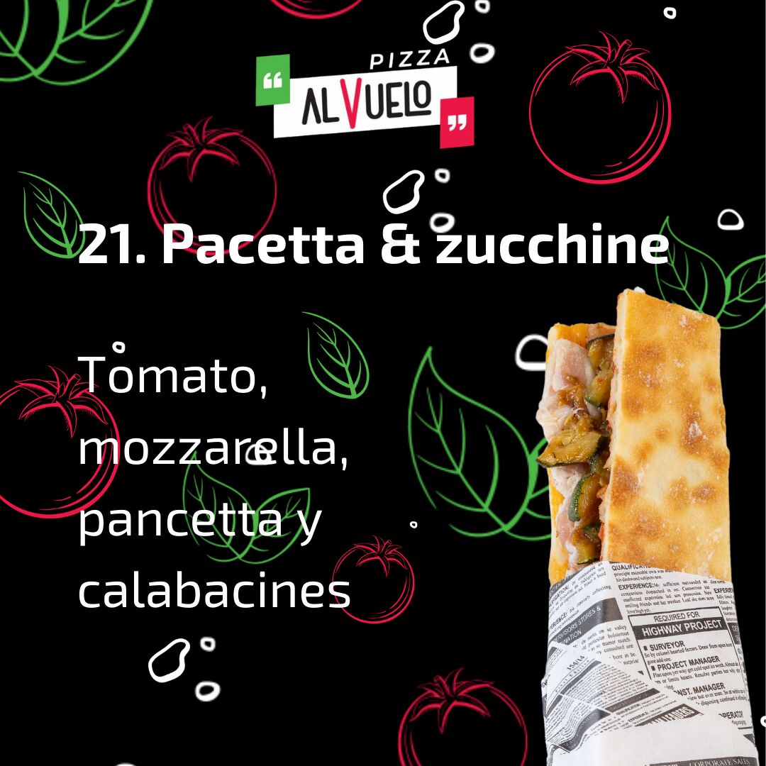 Pancetta e Zucchine - Pancetta y Calabacín -