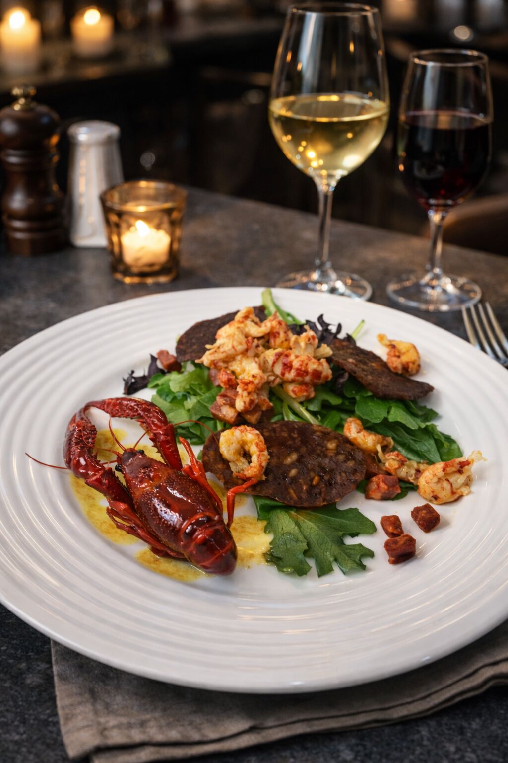 Salade de queue d’ecrevisse