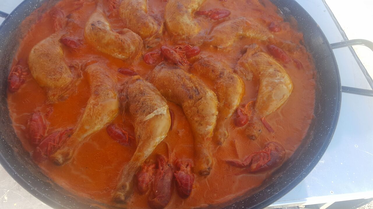 Poulets aux écrevisses 