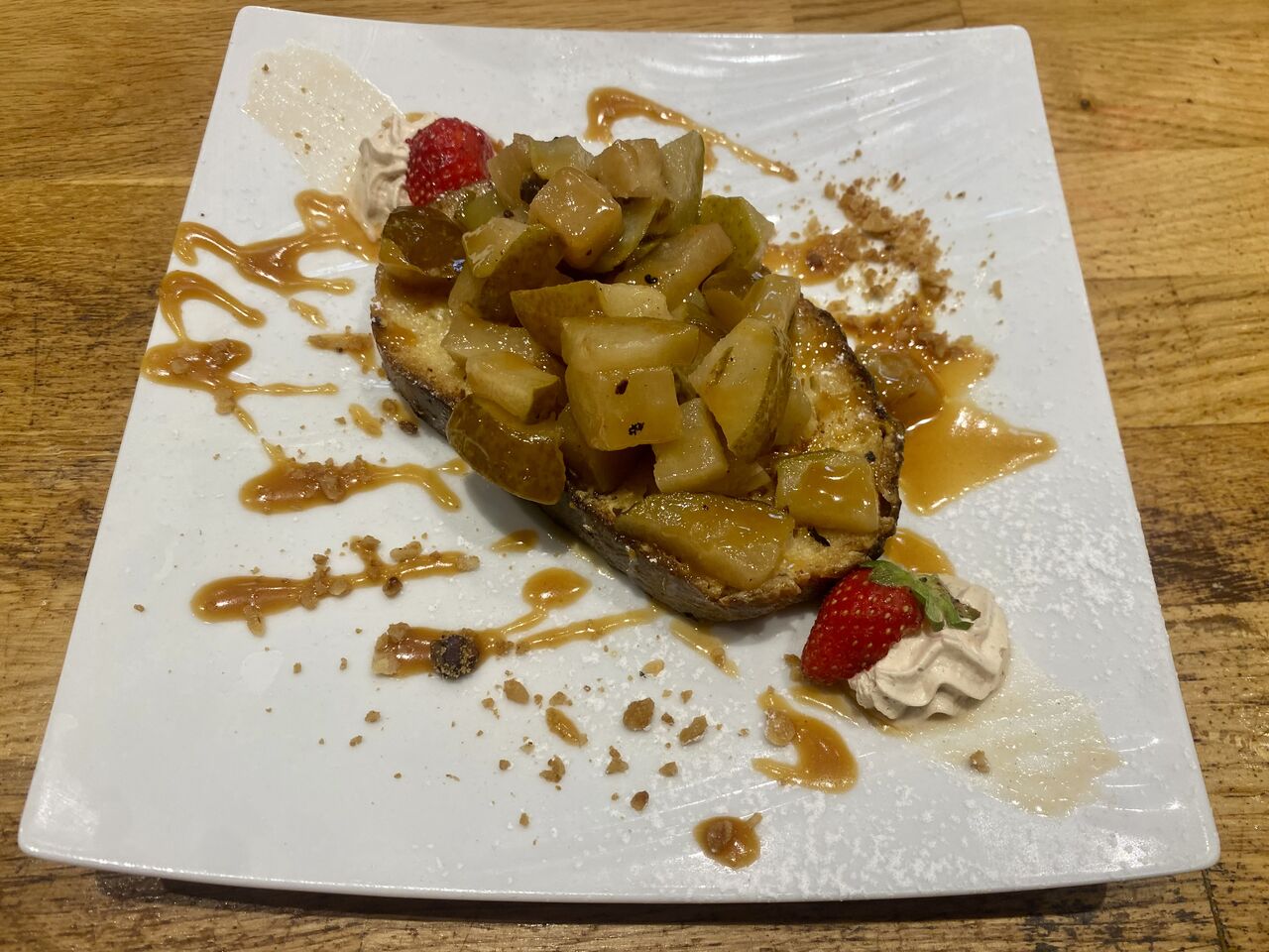 Pain perdu aux poires 