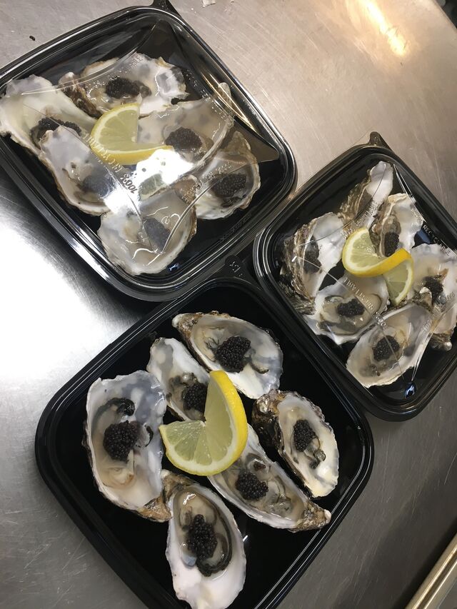 Huîtres en gelées au pétillant de Moselle (vente à emporter nouvel an)