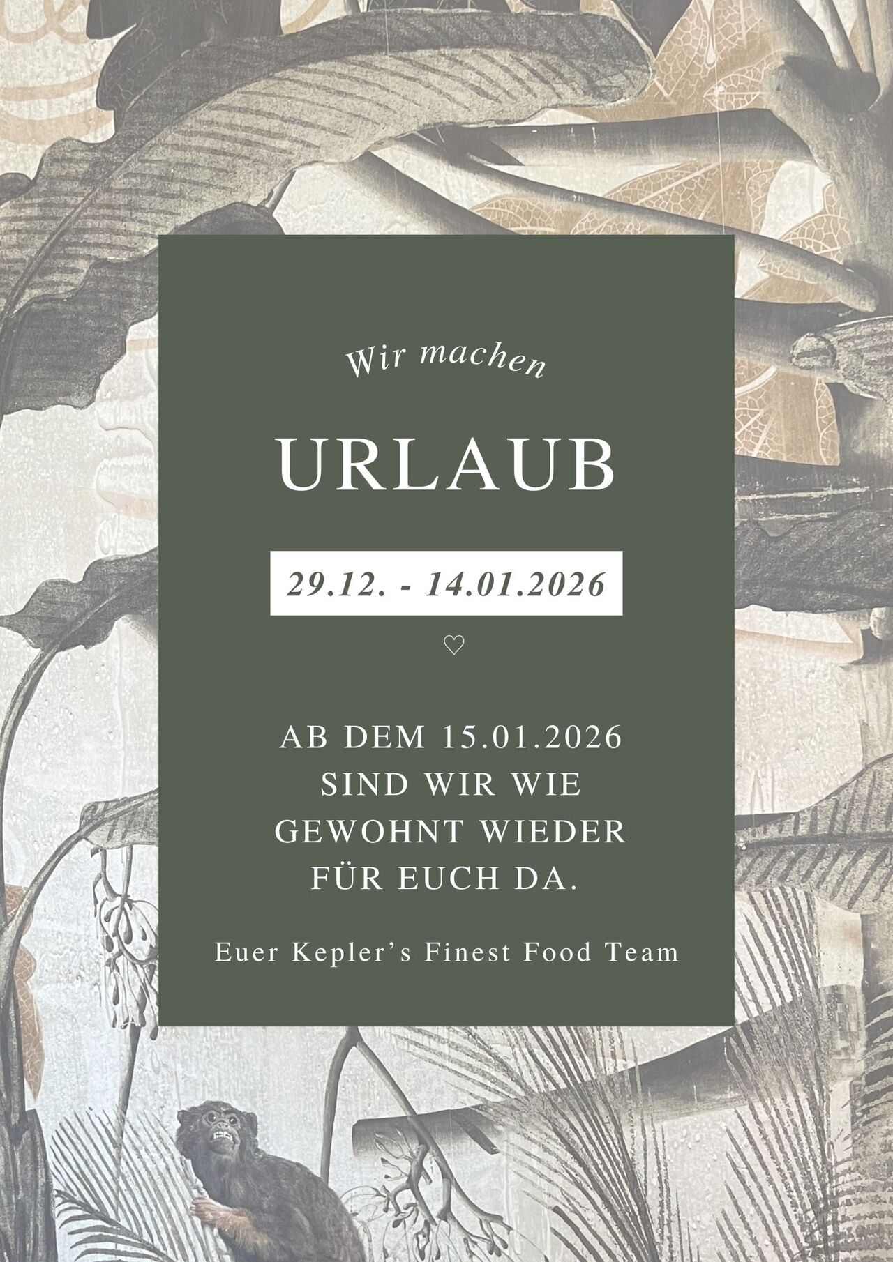 Wir wünschen ein frohes Fest und einen guten Start in das neue Jahr!