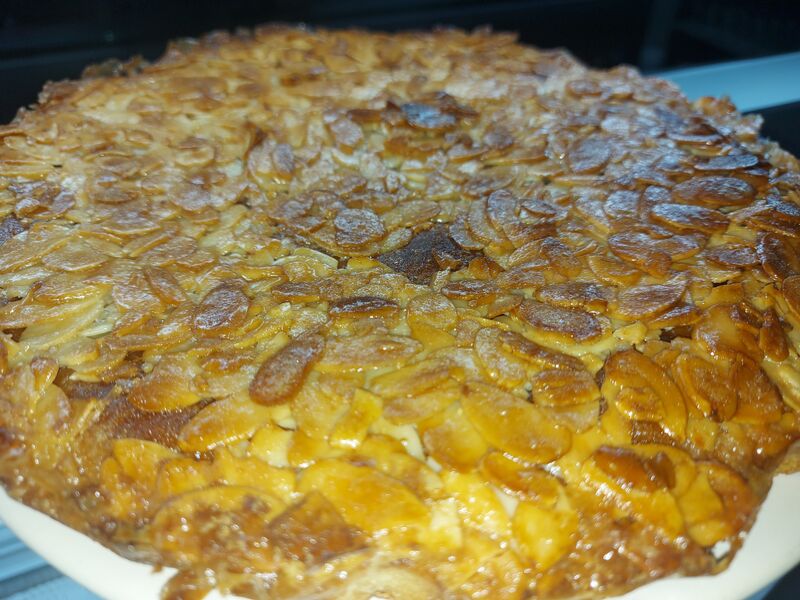 Tarte aux amandes caramélisées fait maison
