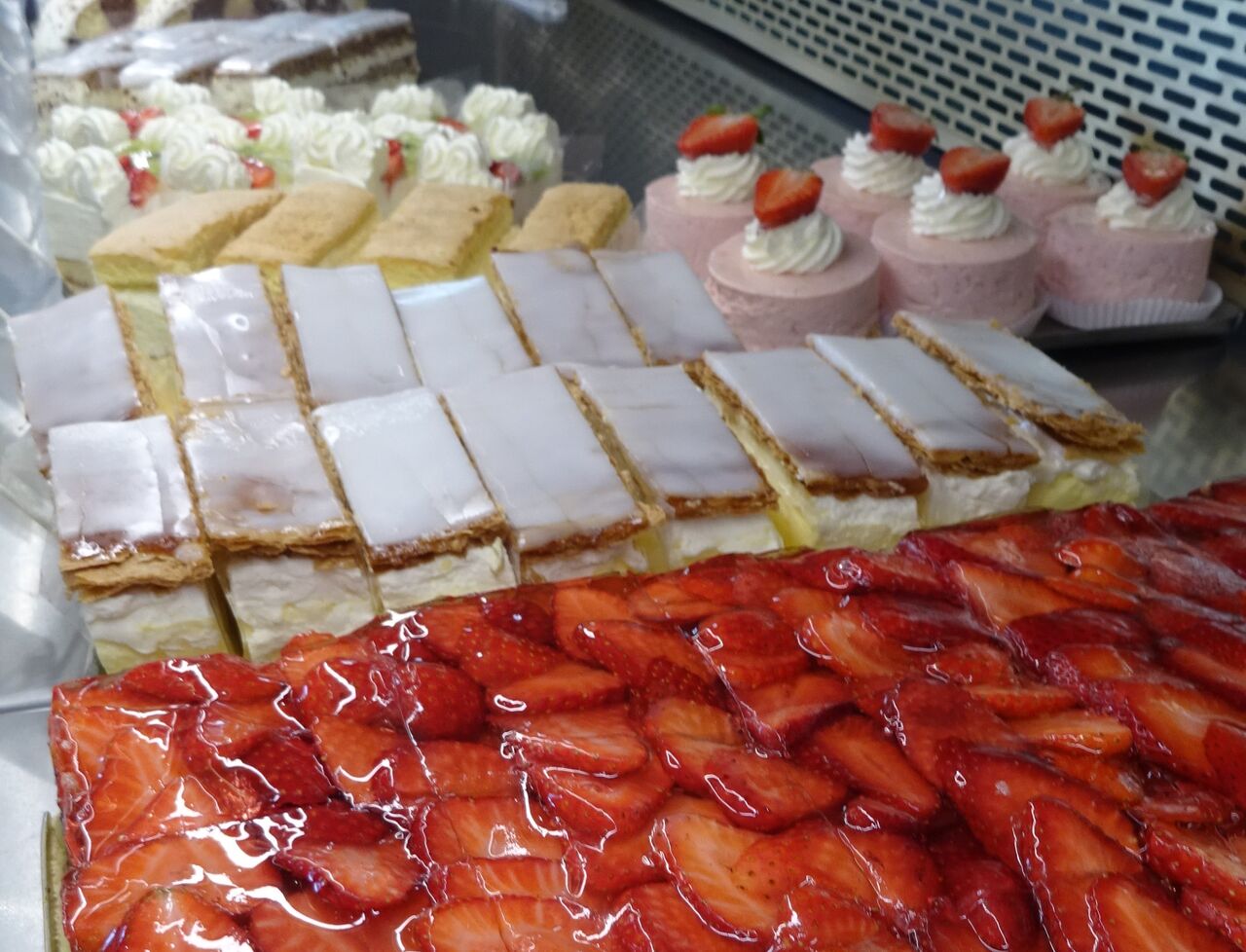 Cremeschnitten, Erdbeerschnitten Joghurttörtchen