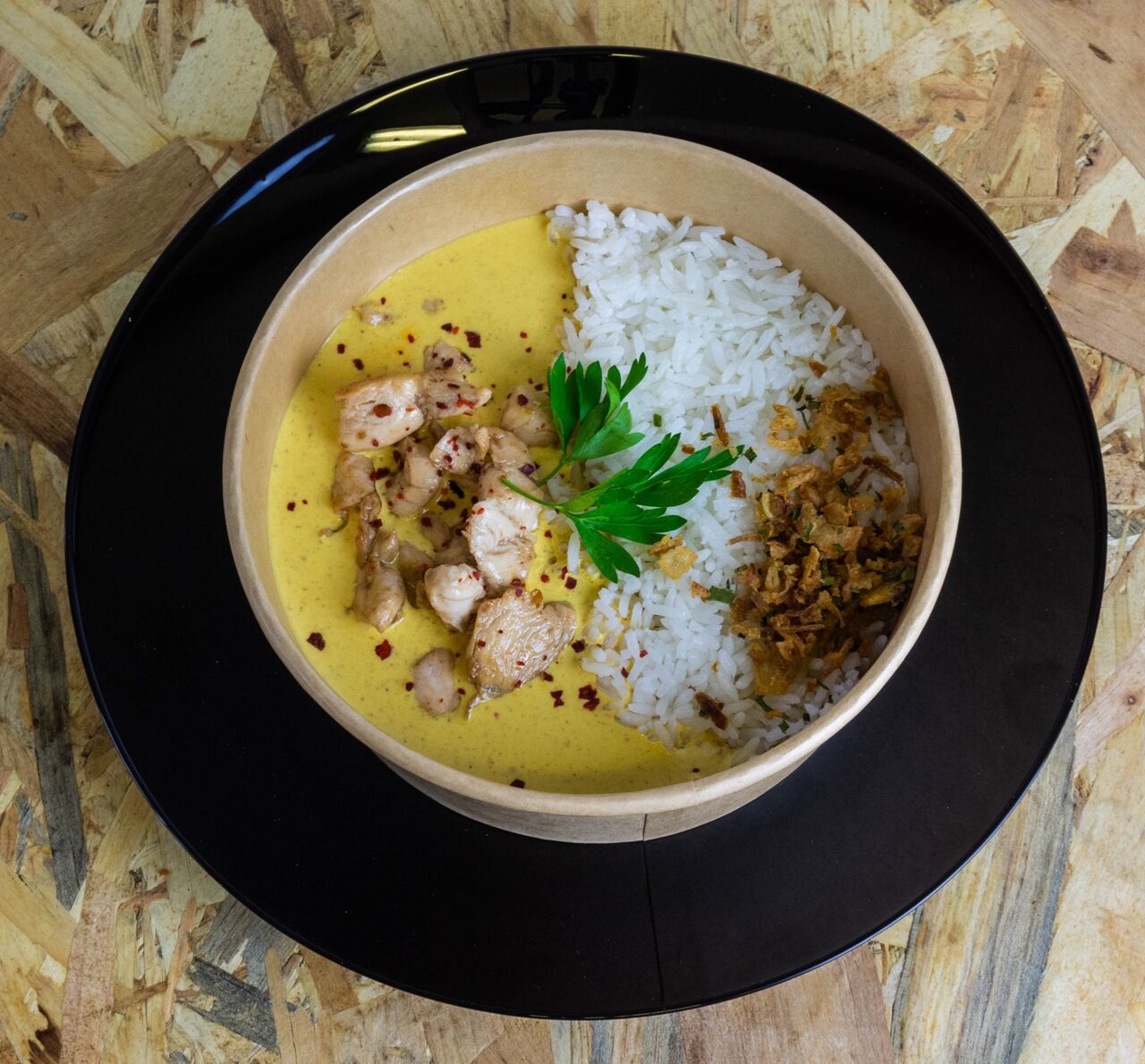 Riz Curry (poulet ou crevettes)