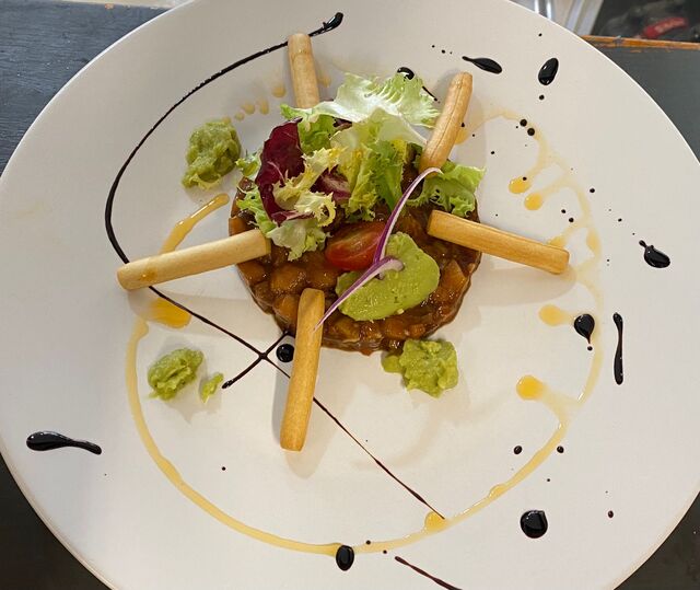 Tartar de Salmon en texturas 