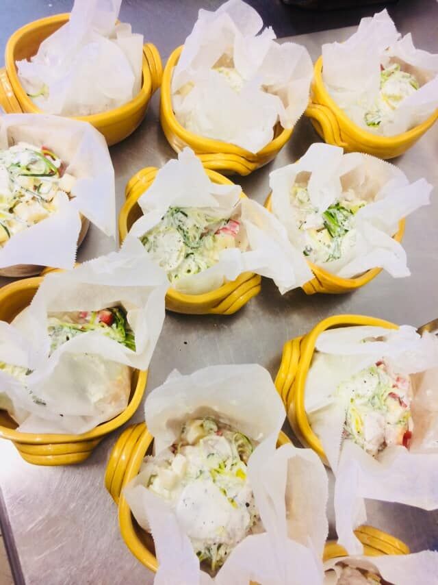 spaghetti de légumes à la crème de coco