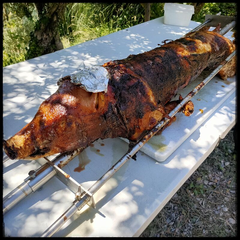 Porcelet à la broche