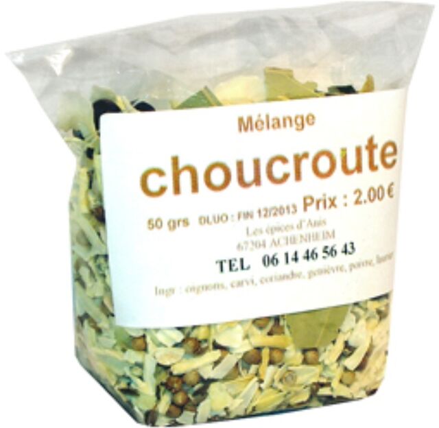 Mélange choucroute - 50gr - 2,00€