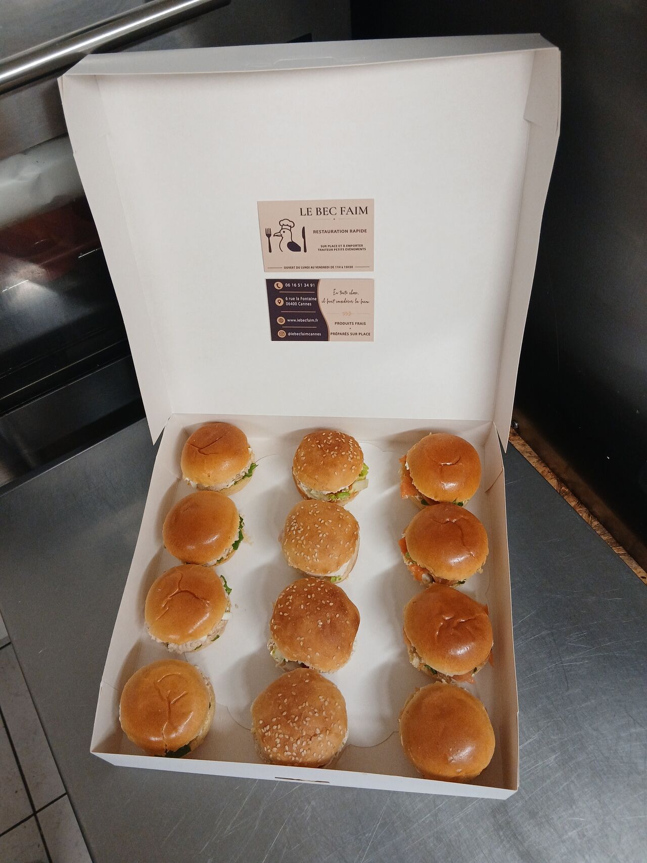 Minis sandwichs cuisinés