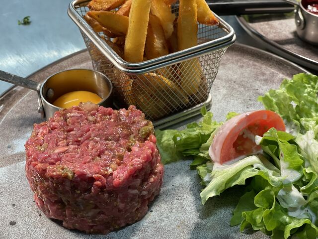 Tartare de bœuf préparé 