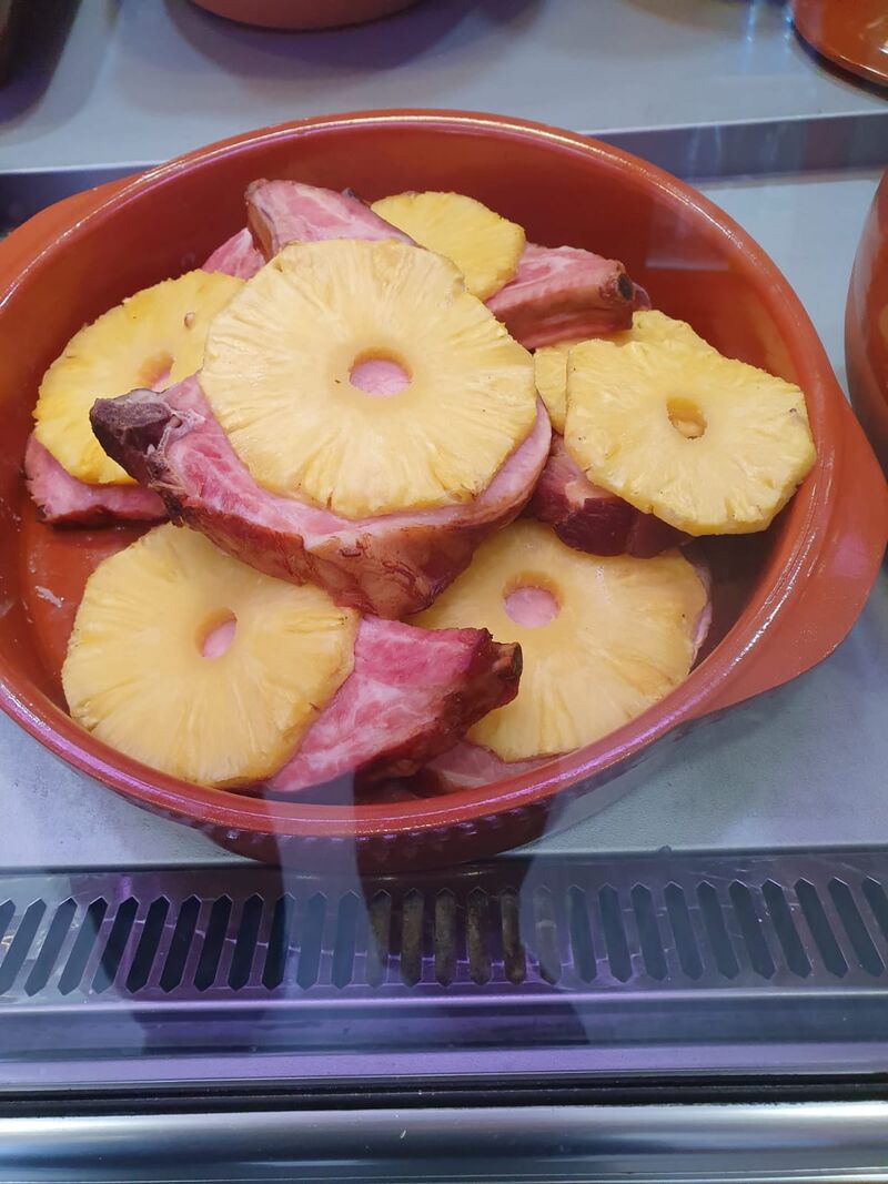 Chuleta de Sajonia con Piña natural
