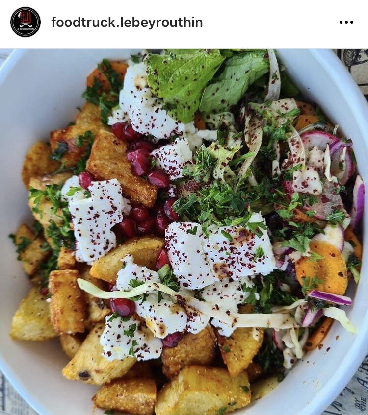 Batatas Hara, Salade et feta (Plat du Jour)