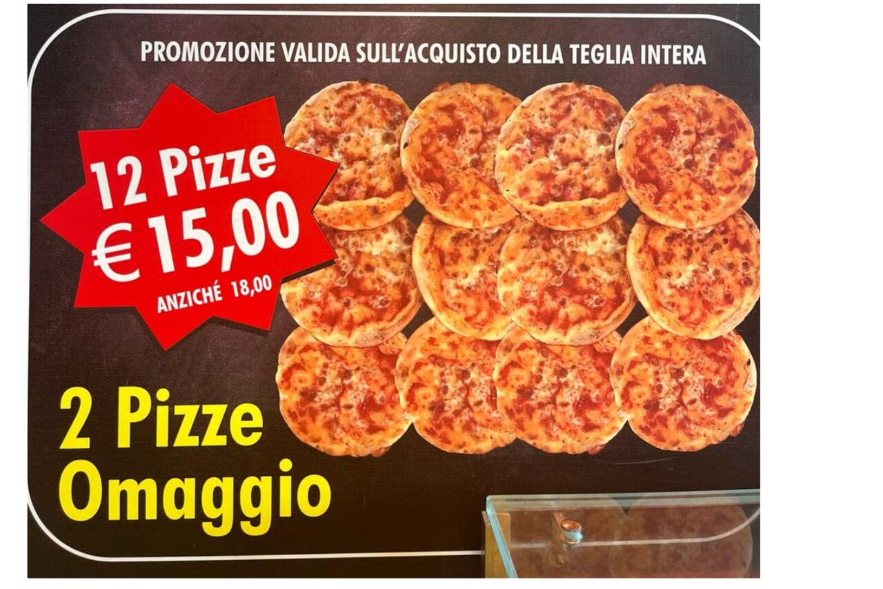 12 Pizze € 15,00